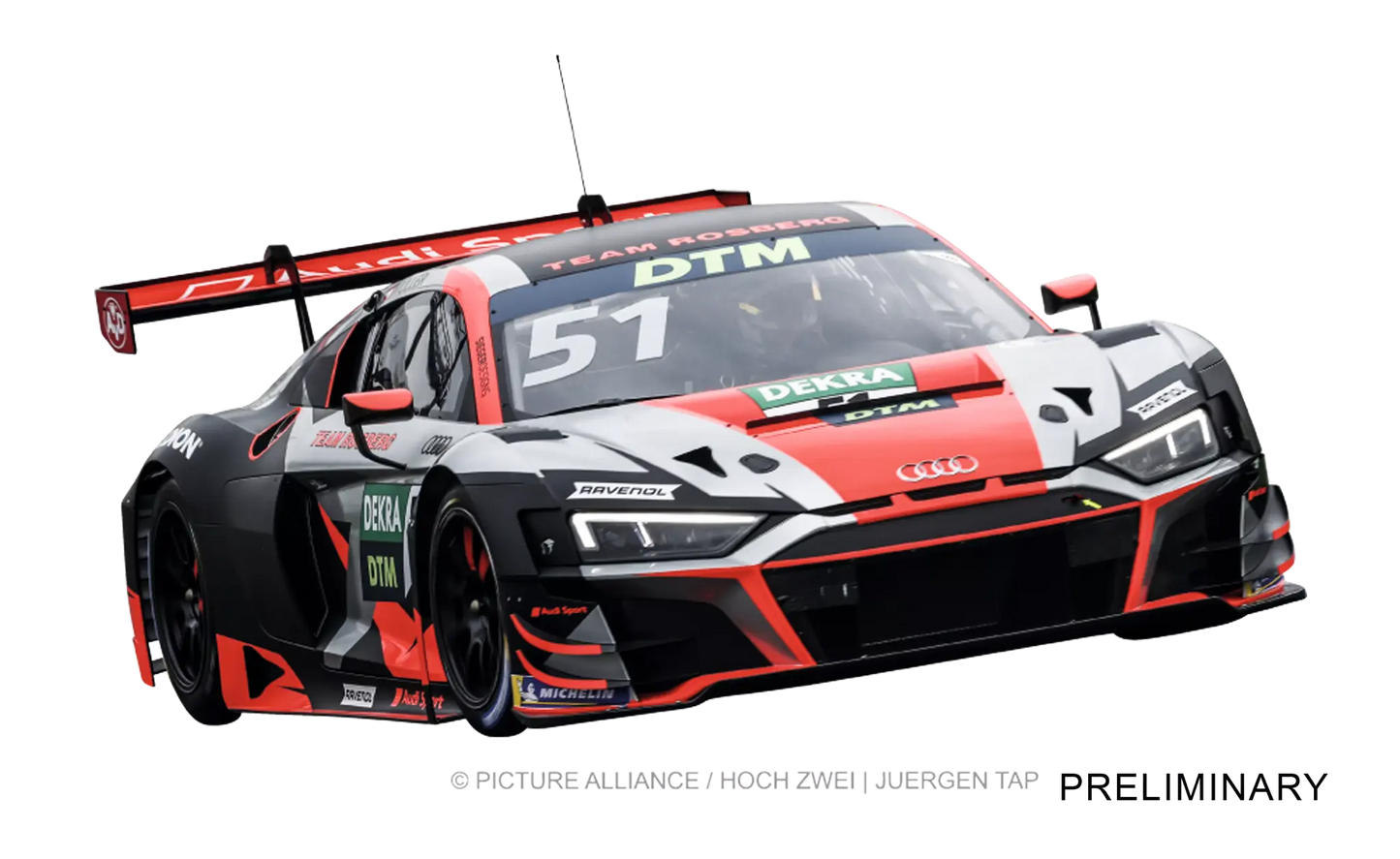 Audi R8 LMS GT3 "Team Rosberg, No.51" DTM 2021 (1:32 Scale)