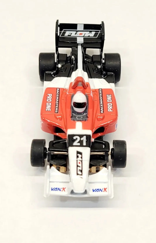AFX FORMULA MEGA G+ HO SLOT CAR (RED/WHITE)