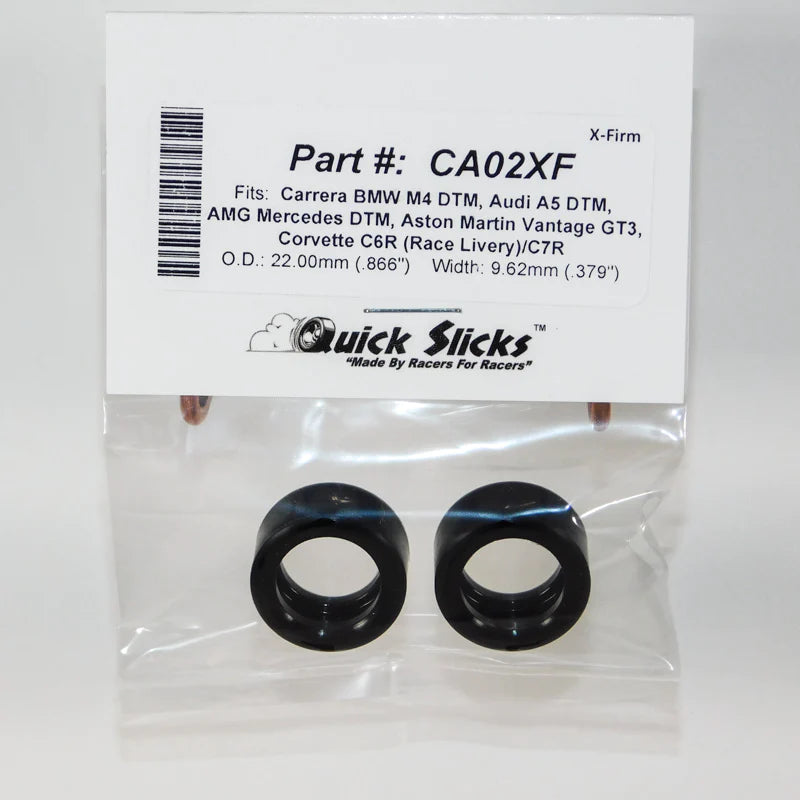 QUICK SLICKS SILICONE TIRES CA02XF X-FIRM (PER PAIR)
