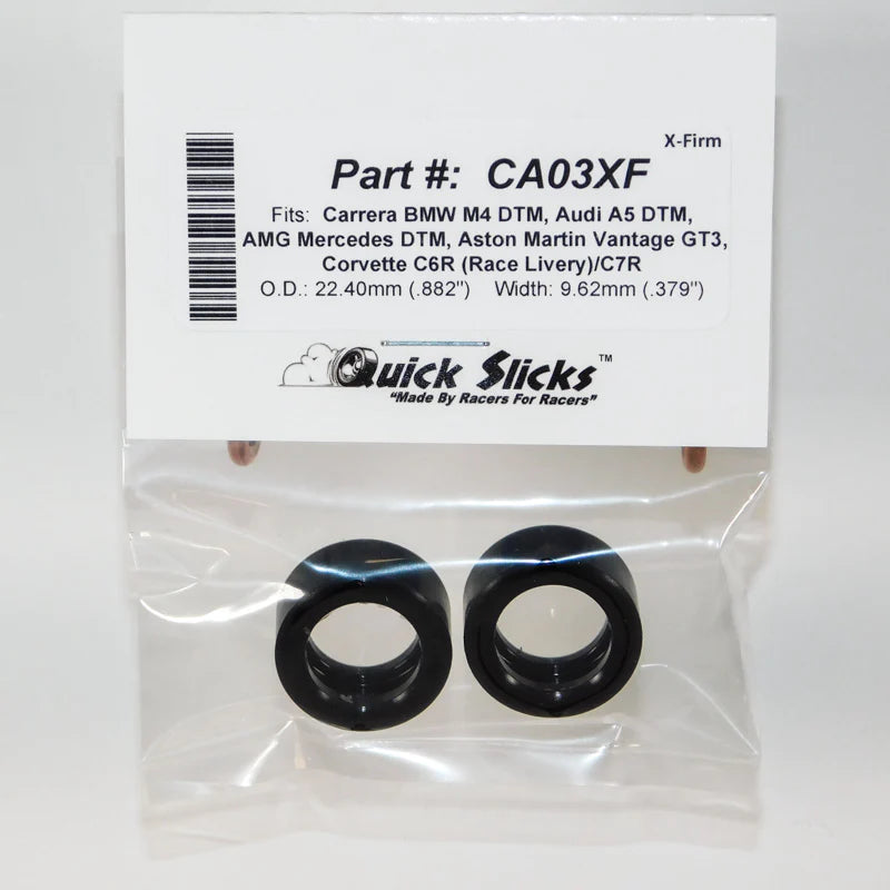 QUICK SLICKS SILICONE TIRES CA03XF X-FIRM (PER PAIR)