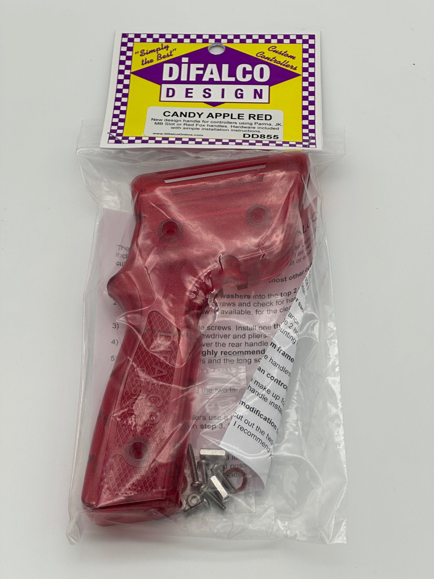 DIFALCO HANDLE CANDY APPLE RED WITH HARDWARE