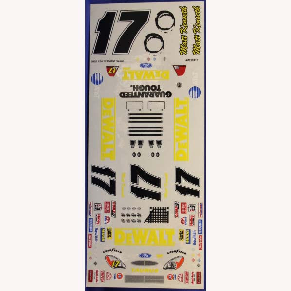 GRAFIX #17 DEWALT DECAL