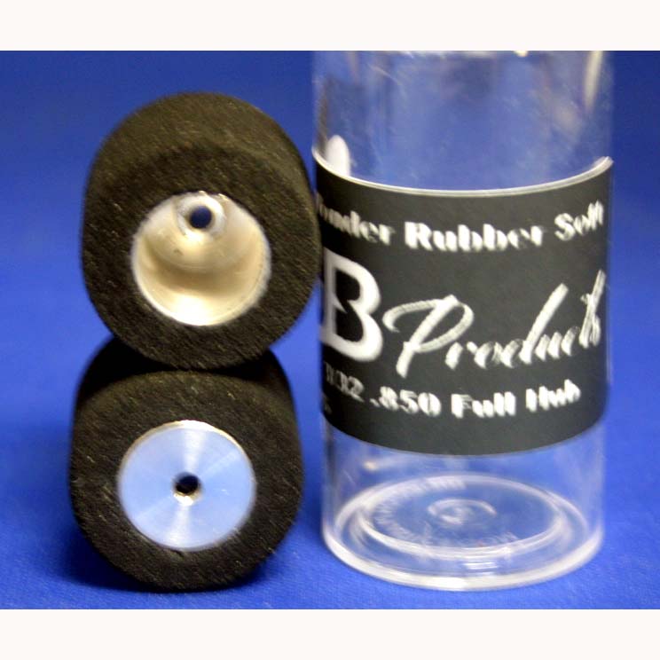 JB 3/32 X .850 WONDER RUBBER TIRES MEDIUM FULL HUB (PER PAIR)