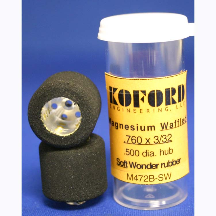 KOFORD .760X3/32 WAFFLED .500 HUB SOFT WONDER TIRES