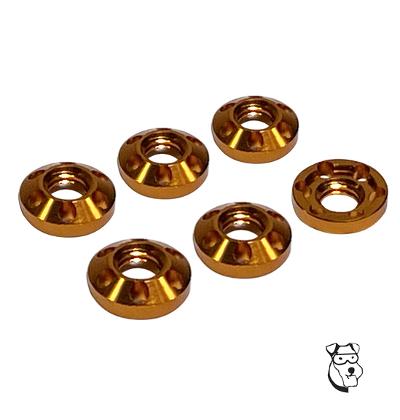 MID-AMERICA GUIDE NUT- ALUMINUM PIN DRIVE ORANGE (EACH)