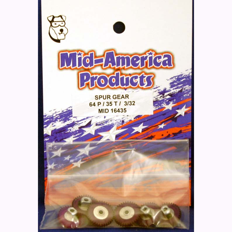 MID-AMERICA 64P 35T 3/32 AXLE GEAR (EACH)