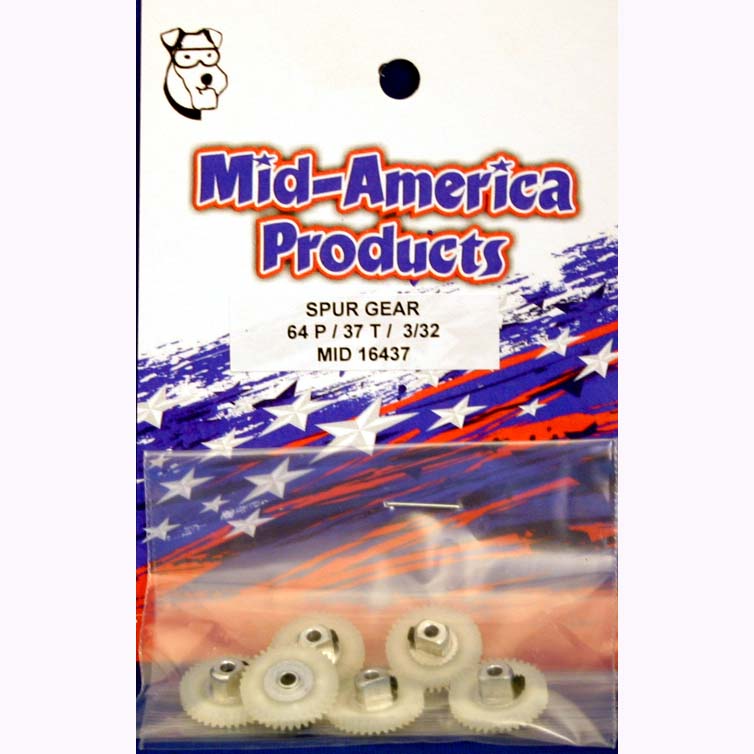 MID-AMERICA 64P 37T 3/32 AXLE GEAR (EACH)