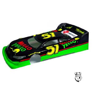 MID-AMERICA 4" DAYS OF THUNDER MELLO YELLO MUSTANG BODY