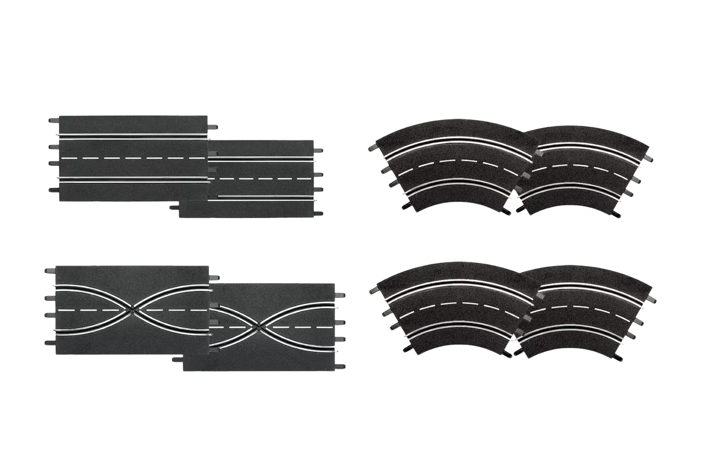 Extension set (2 straights, 2 lane change sections
(1:24 Scale)