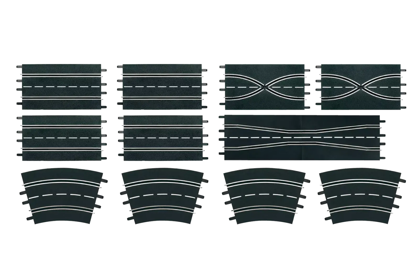 Extension set (4 straights, 2 lane change sections
(1:24 Scale)