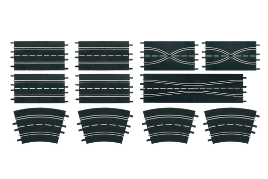 Extension set (4 straights, 2 lane change sections
(1:24 Scale)