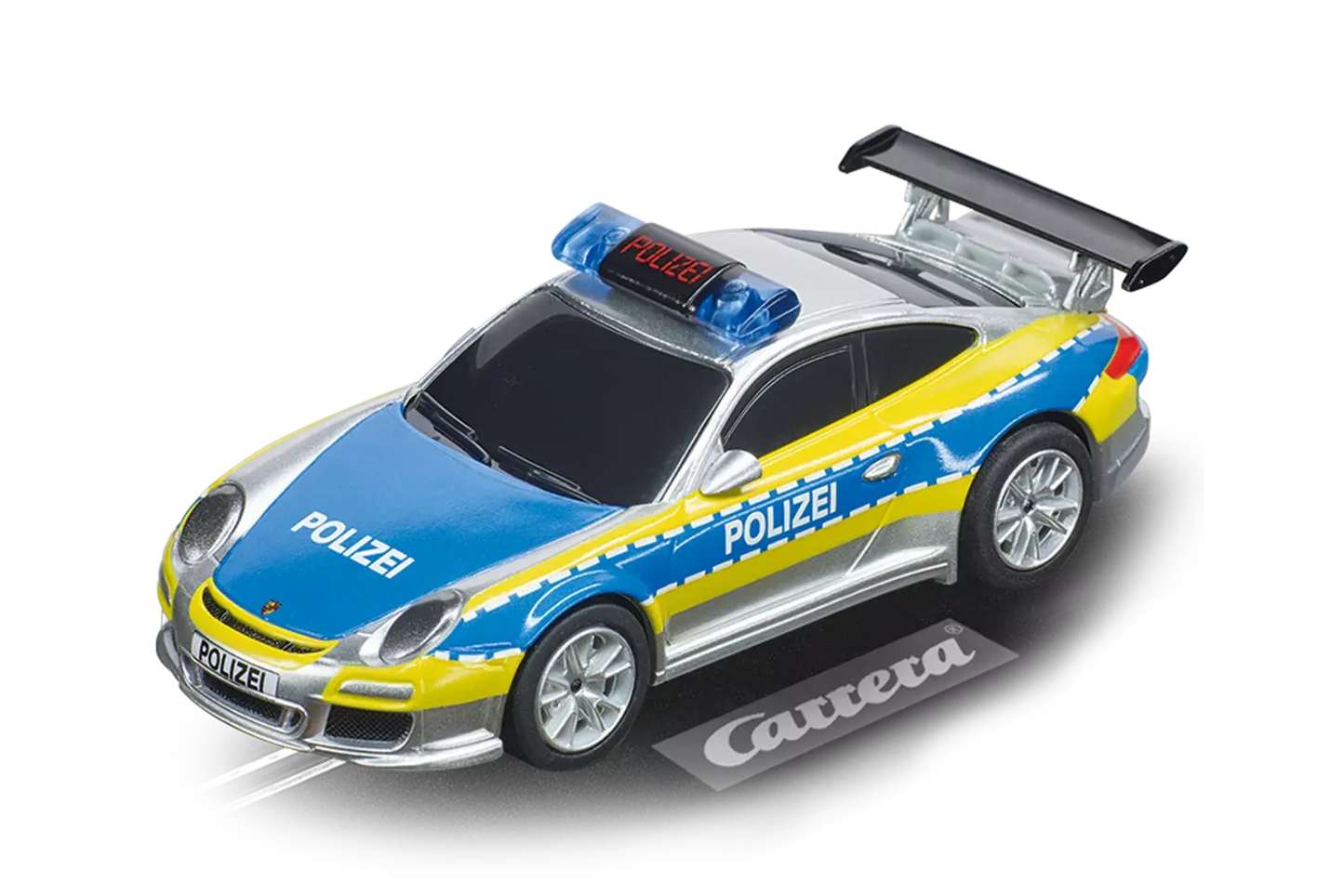 Porsche 911 "Polizei" (silber
/blau/neon gelb) (1:43 Scale)