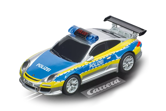 Porsche 911 "Polizei" (silber
/blau/neon gelb) (1:43 Scale)