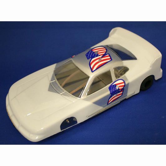 JKP RENTAL CAR COT NASCAR WHITE