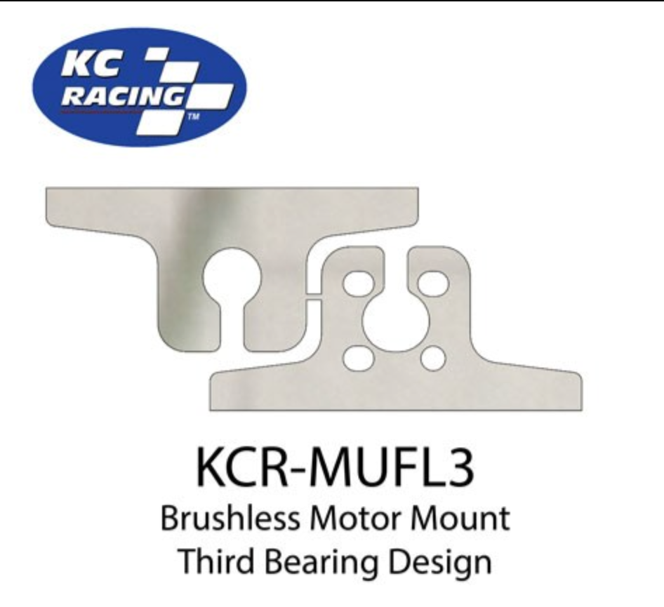 KC RACING 3RD BEARING BRUSHLESS MOTOR MOUNT & BEARING SUPPORT