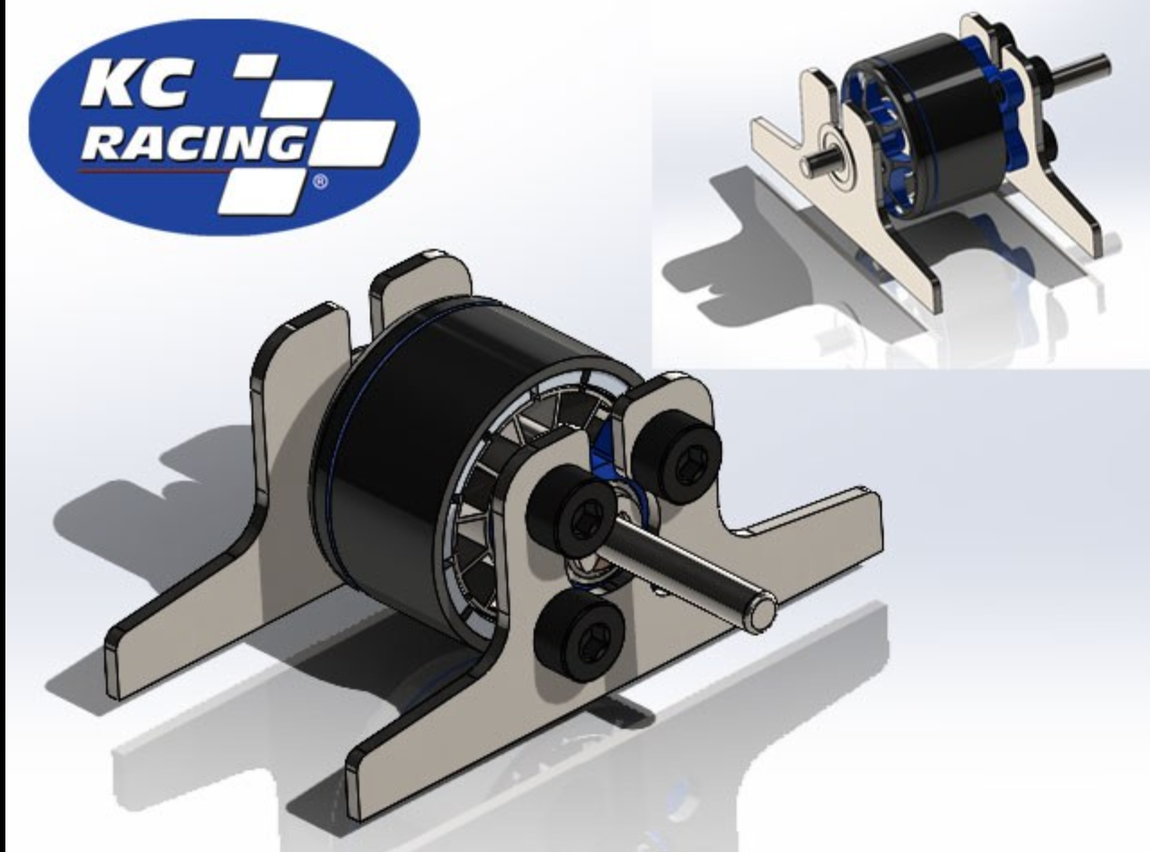 KC RACING 3RD BEARING BRUSHLESS MOTOR MOUNT & BEARING SUPPORT