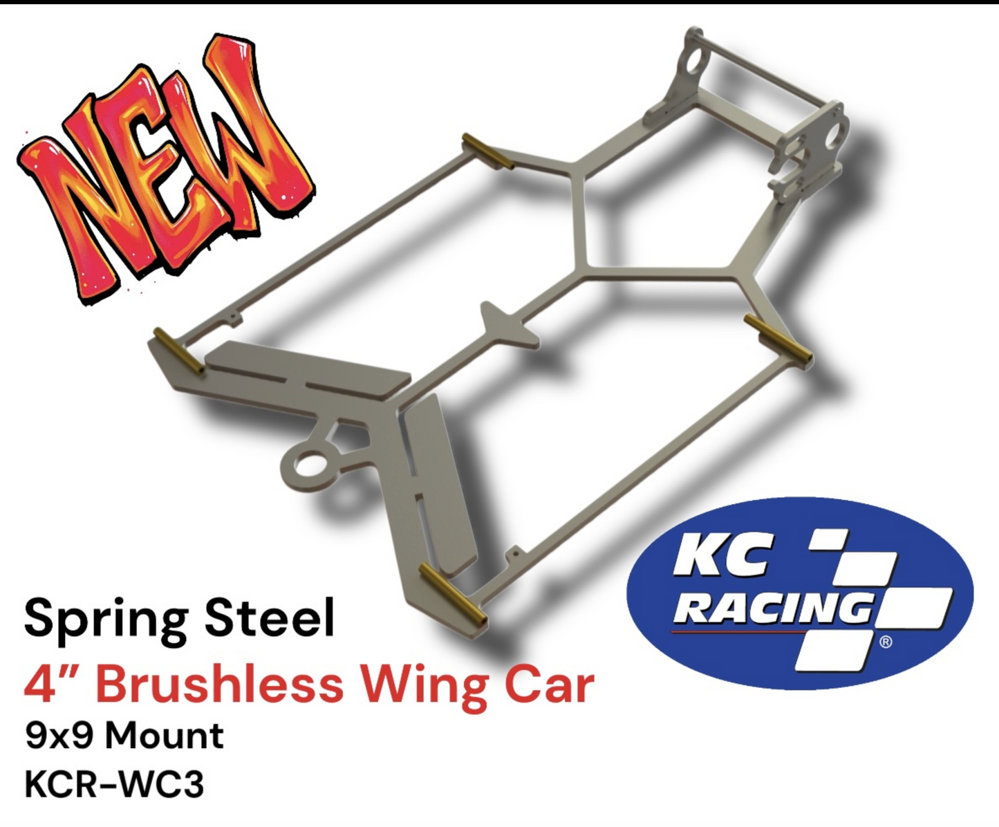 KC RACING 4" BRUSHLESS WING CAR CHASSIS KIT