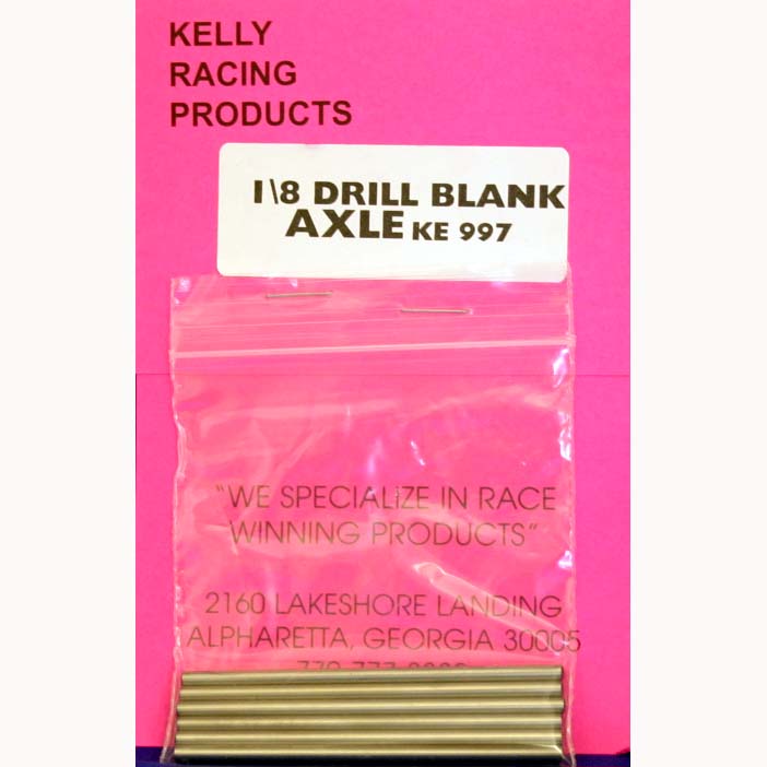 KELLY 1/8 LONG DRILL BLANK AXLES 2.75" (EACH)