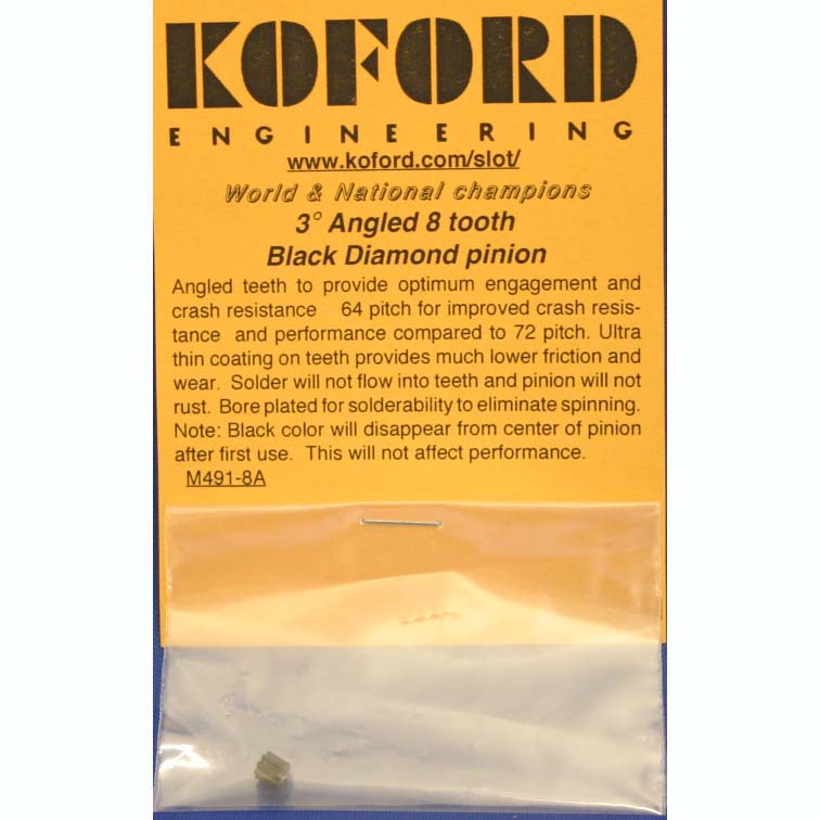 KOFORD ANGLED 8T DIAMOND BLACK PINION 64p