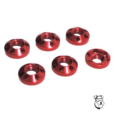 MID-AMERICA GUIDE NUTS - ALUMINUM PIN DRIVE RED (EACH)