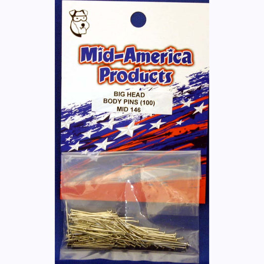 MID-AMERICA BIG HEAD BODY PINS (PACK 50)