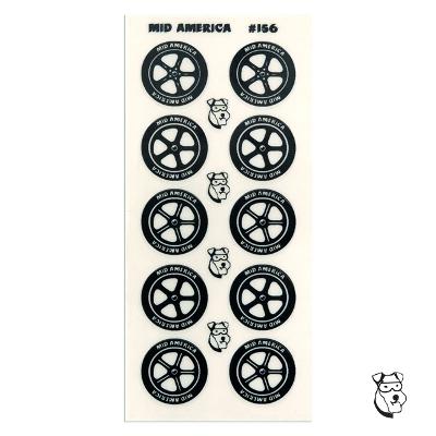 MID-AMERICA FRONT WHEEL STICKERS (EACH SHEET)