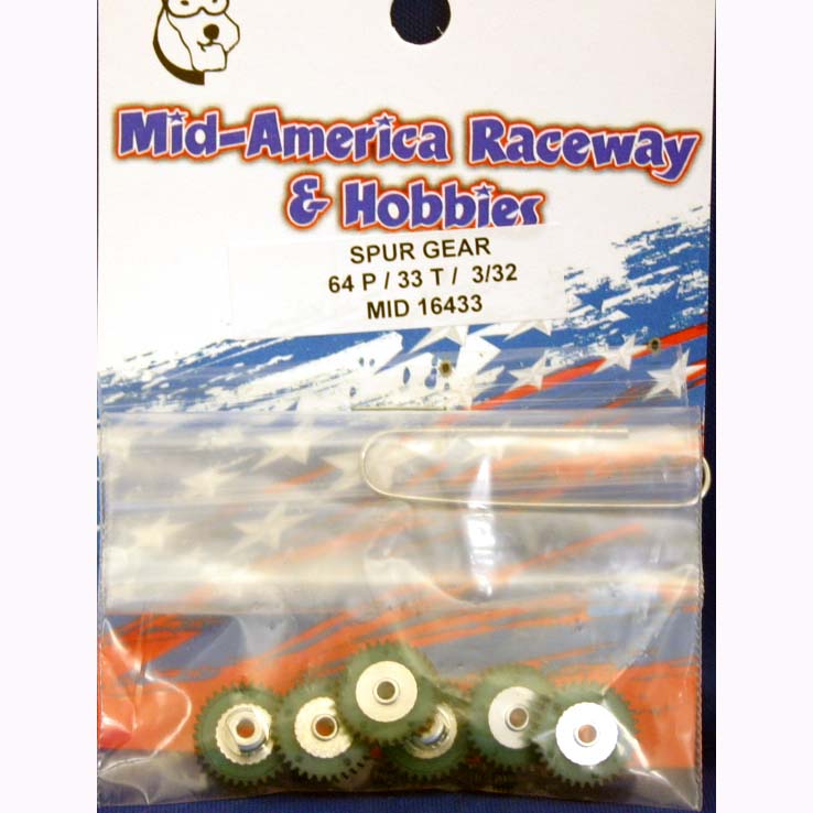 MID-AMERICA 64P 33T 3/32 AXLE GEAR (EACH)