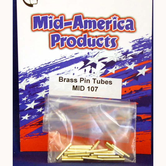 MID-AMERICA BRASS PIN TUBES .500 LONG (EACH)