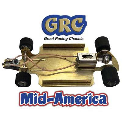 MID-AMERICA 1/24 GRC BRASS 4.5" WB RTR 1/24 ROLLING CHASSIS