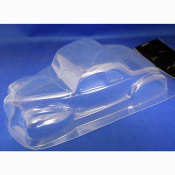 MID-AMERICA 1/24 LEGENDS - 4 1/2" CLEAR GRC BODY WITH MASKS