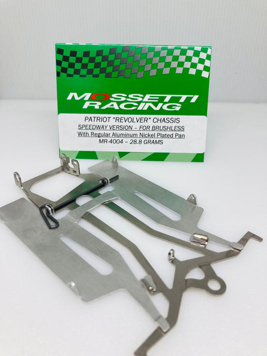 MOSSETTI PATRIOT REVOLVER BRUSHLESS "SPEEDWAY" W/ ALUM & NICKEL PLATED