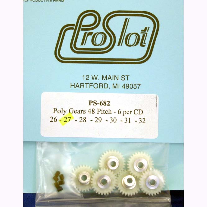 PROSLOT 27T 48P 1/8 SPROCKET (EACH)