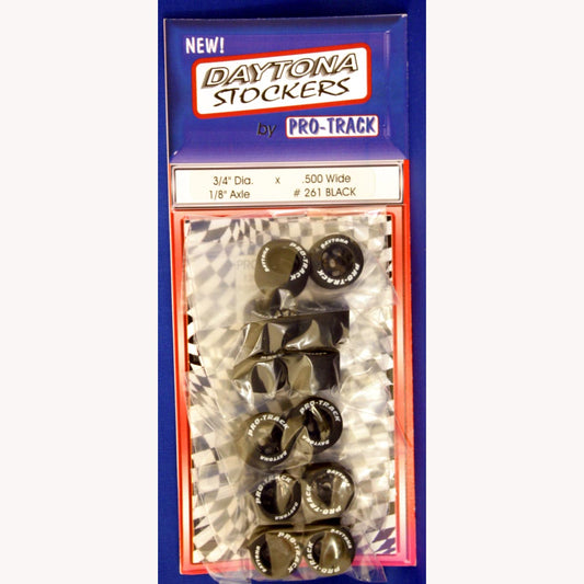 PROTRACK 1/8 X 3/4 X .500 FRONTS BLACK (PER PAIR)