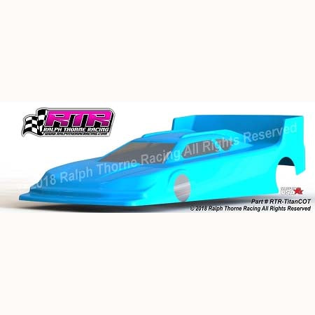 RTR TITAN COT 4" STOCK CAR BODY .010