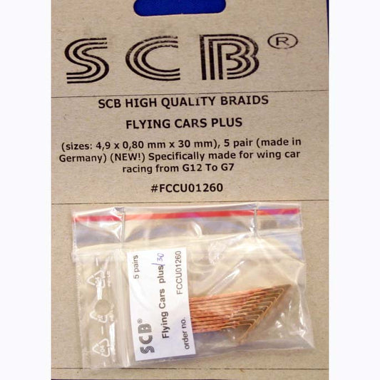 SCB WING CARS PLUS BRAID 4.9MM X .80MM THICK (5 PAIR BAG)