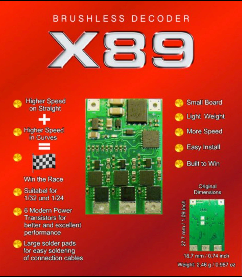 X89 ESC FOR BRUSHLESS MOTORS